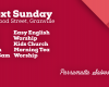 First Worship Services at 60 Good Street, Granville